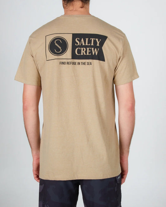 Salty Crew Alpha Tee - Khaki Heather