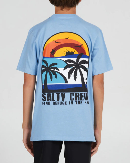 Salty Crew Beach Day Boys Tee - Marine Blue