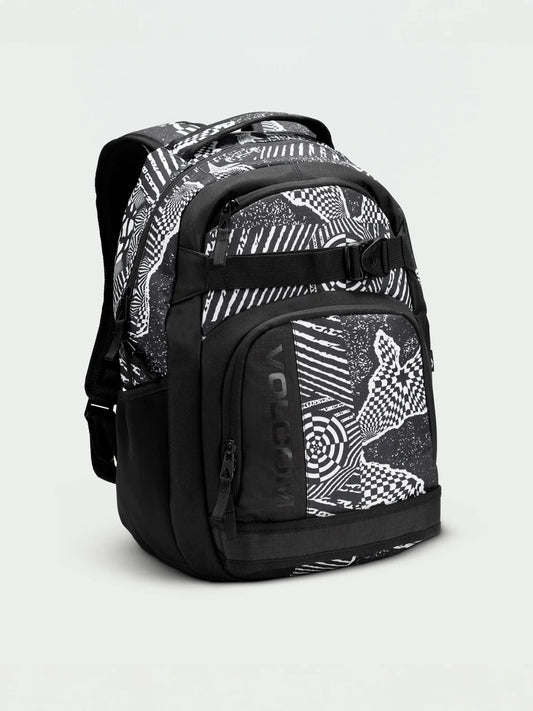 Volcom Everstone Skate Backpack - Black/White