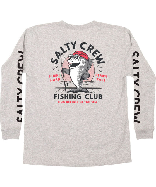 Salty Crew Fishing Club Boys LS Tee