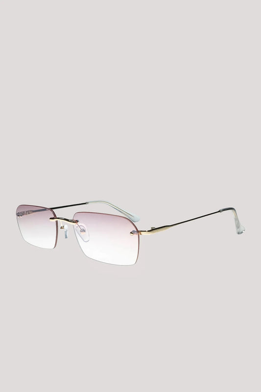 Otra "Keira" Sunglasses - Gold/Pink Mirror