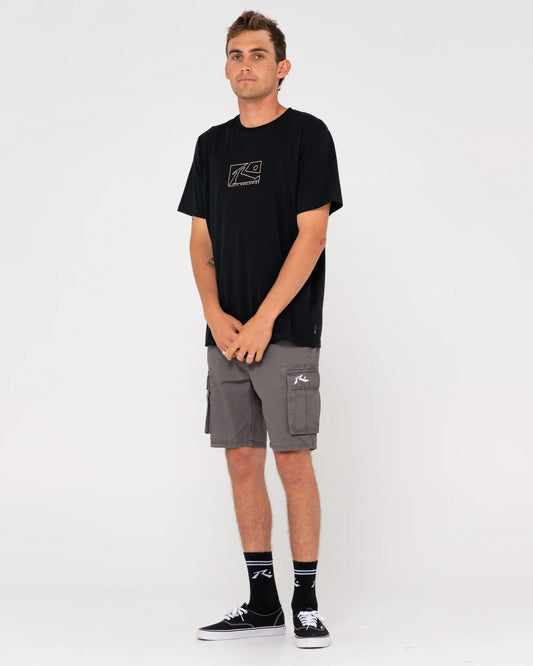 Rusty Manila Cargo Short Coal