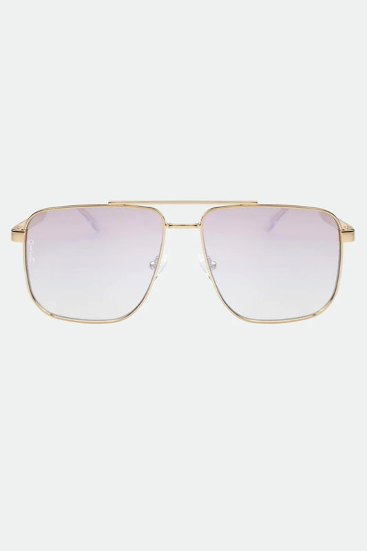 Otra "Sorrento" Sunglasses - Gold/Pink Mirror