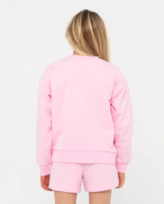 Rusty Girls Thriving Relaxed Crew Fleece - Soft Orchid