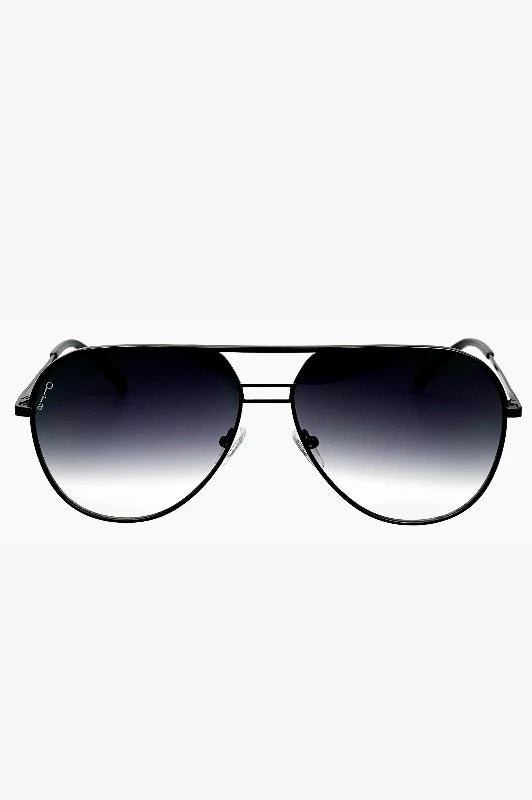 Otra "Transit Small" Sunglasses - Black/Smoke