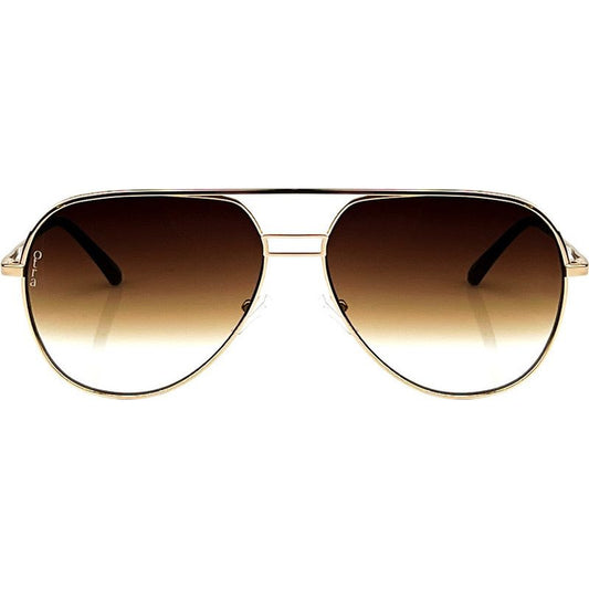 Otra "Transit Small" Sunglasses - Gold/Brown Fade