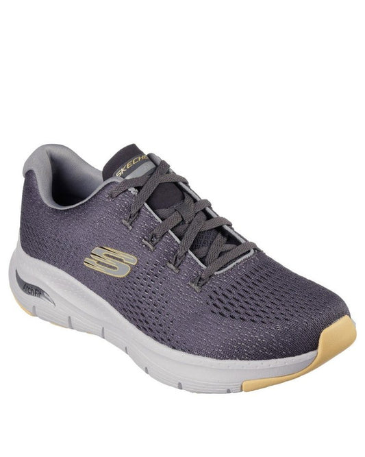 Skechers Arch Fit Takar - Charcoal/Yellow