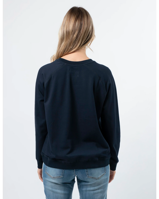 Stella + Gemma Fiore Navy Classic Sweater