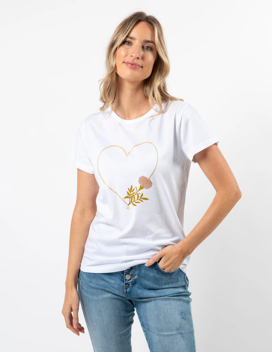 Stella + Gemma Fiore White T-Shirt