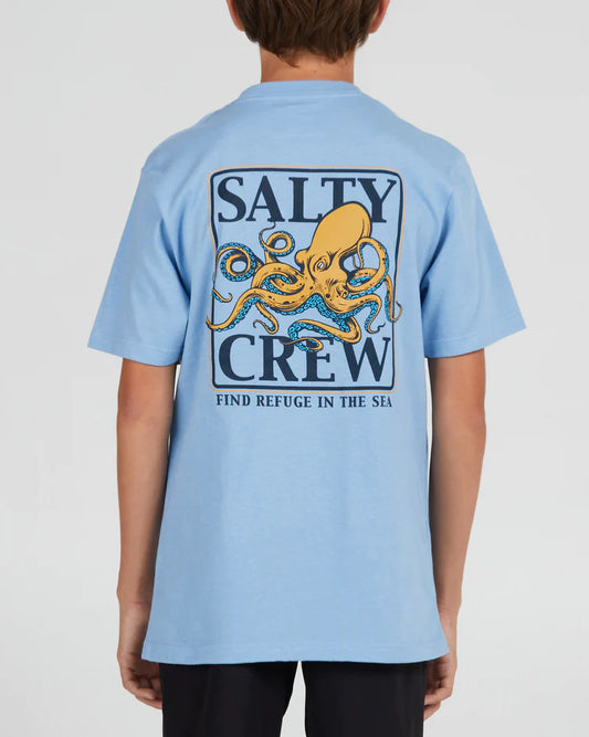 Salty Crew Ink Slinger Boys S/S Tee - Marine Blue