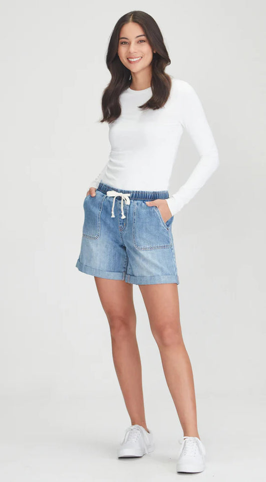 Junkfood Maggie Shorts - Blue