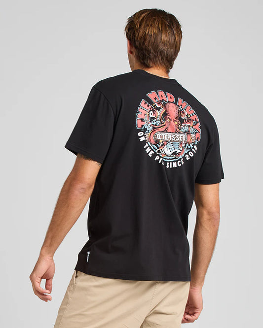 The Mad Huey's Octopissed Tee Black