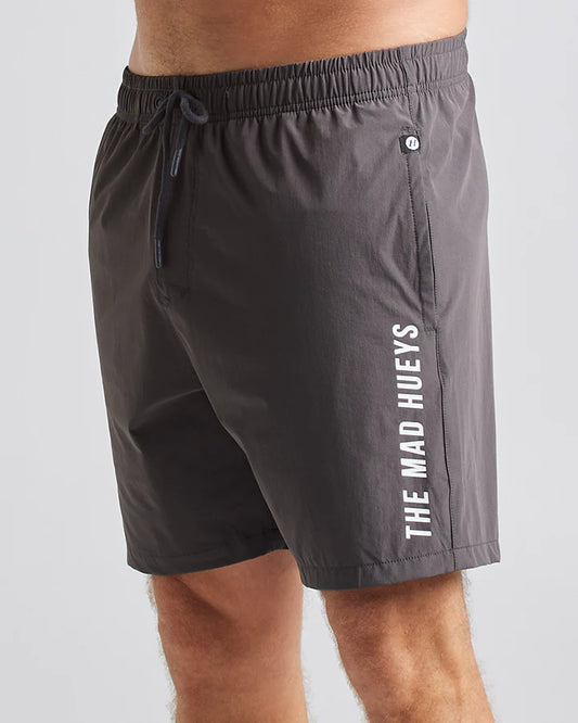 The Mad Hueys Piss Fit Performance Short 18" - Charcoal