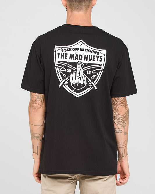 The Mad Hueys Raider FK off Fishing Tee - Black – Street 2 Surf Clothing