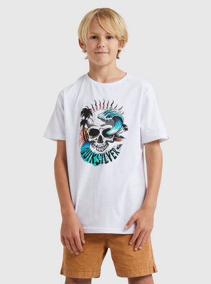 Quiksilver Skull Wave Youth SS Tee