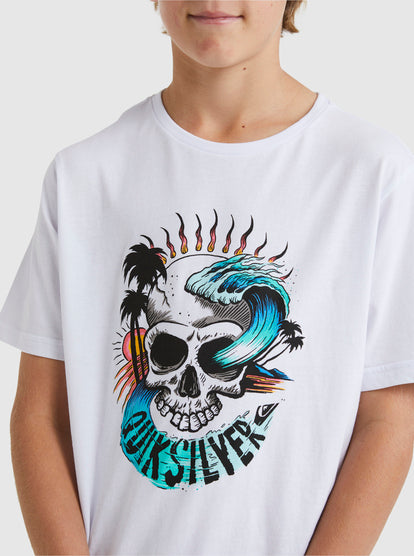 Quiksilver Skull Wave Youth SS Tee