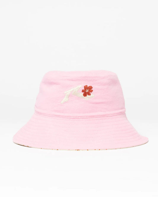 Rusty Spring Time Reversible Girls Bucket Hat - Pink