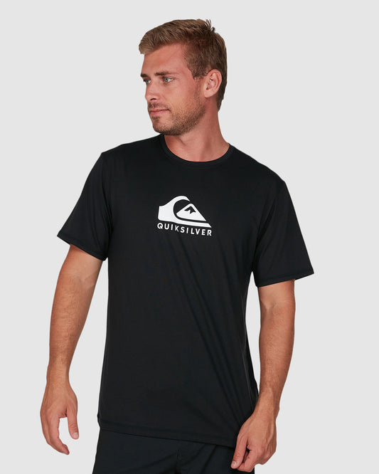 Quiksilver Solid Streak SS Surf Shirt - Black