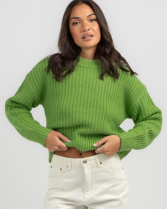 Roxy Coming Home Jumper - Zephyr Green