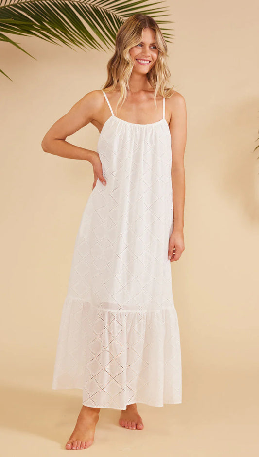 MinkPink Estella Maxi Dress - White