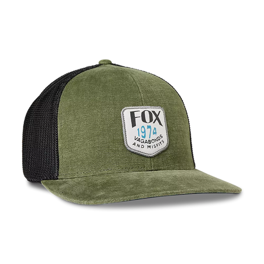 Fox Predominant Mesh Flexfit Hat - Olive Green